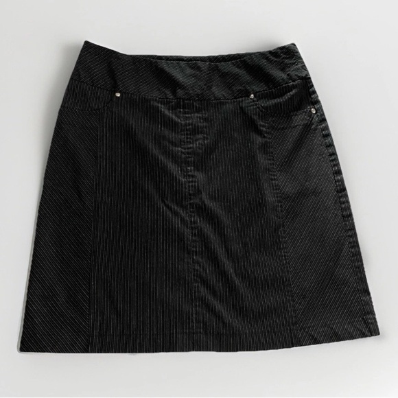 San Francisco Pencil Skirt Pinstripe Preppy Style With Pockets Size 9 - Picture 1 of 8